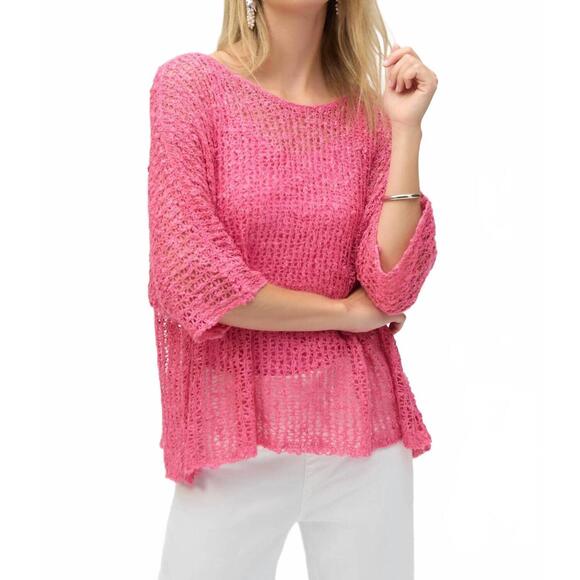 NEW JOSEPH RIBKOFF chenille sweater set in bubble gum